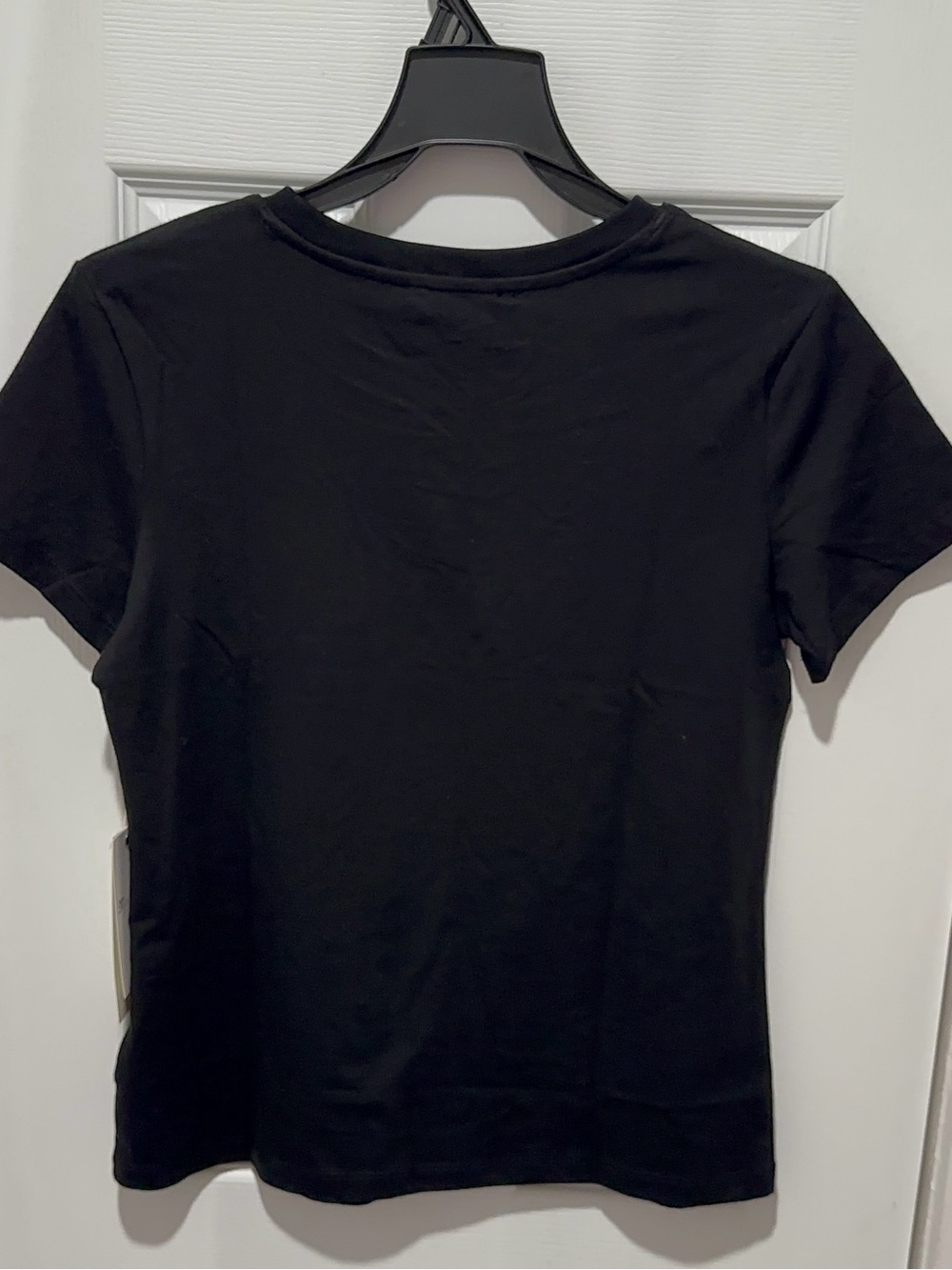 Miss Me Black Short Sleeve Tee with Crystal Logo - Picture 2 of 4
